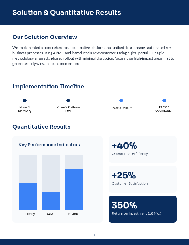 Enterprise ROI Case Study: Digital Transformation